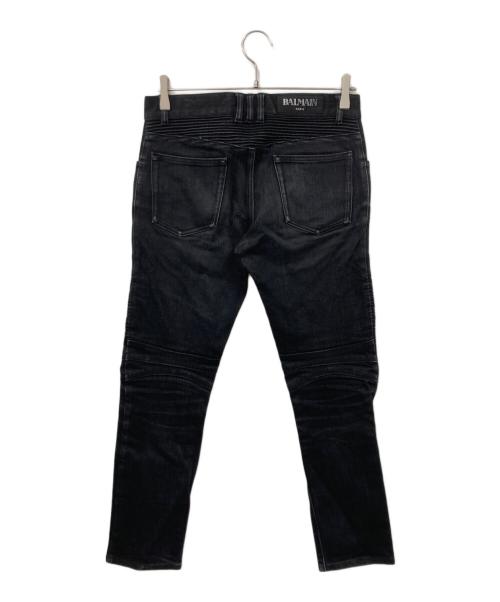 BALMAIN（バルマン）BALMAIN (バルマン) バイカーデニム ブラック サイズ:表記なしの古着・服飾アイテム