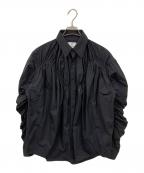 yoshio kuboヨシオクボ）の古着「バインドナイロンシャツ」｜ブラック
