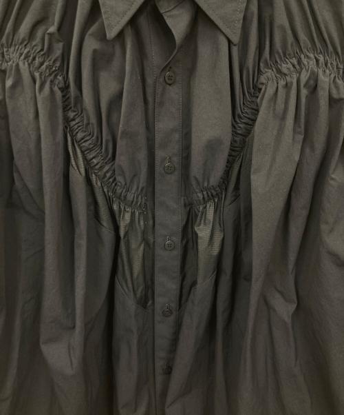 yoshio kubo（ヨシオクボ）yoshio kubo (ヨシオクボ) バインドナイロンシャツ ブラック サイズ:1の古着・服飾アイテム