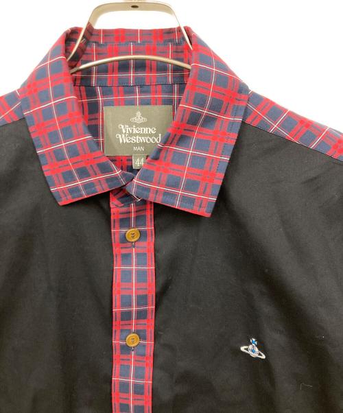 Vivienne Westwood（ヴィヴィアンウエストウッド）Vivienne Westwood (ヴィヴィアンウエストウッド) シャツ ブラック サイズ:44の古着・服飾アイテム