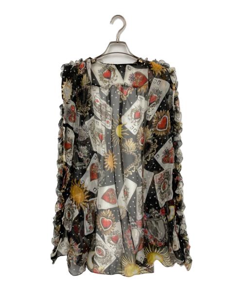 DOLCE & GABBANA（ドルチェ＆ガッバーナ）DOLCE & GABBANA (ドルチェ＆ガッバーナ) シフォンシャツ ブラック サイズ:36の古着・服飾アイテム