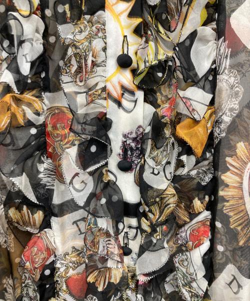 DOLCE & GABBANA（ドルチェ＆ガッバーナ）DOLCE & GABBANA (ドルチェ＆ガッバーナ) シフォンシャツ ブラック サイズ:36の古着・服飾アイテム