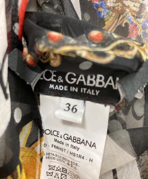 DOLCE & GABBANA（ドルチェ＆ガッバーナ）DOLCE & GABBANA (ドルチェ＆ガッバーナ) シフォンシャツ ブラック サイズ:36の古着・服飾アイテム