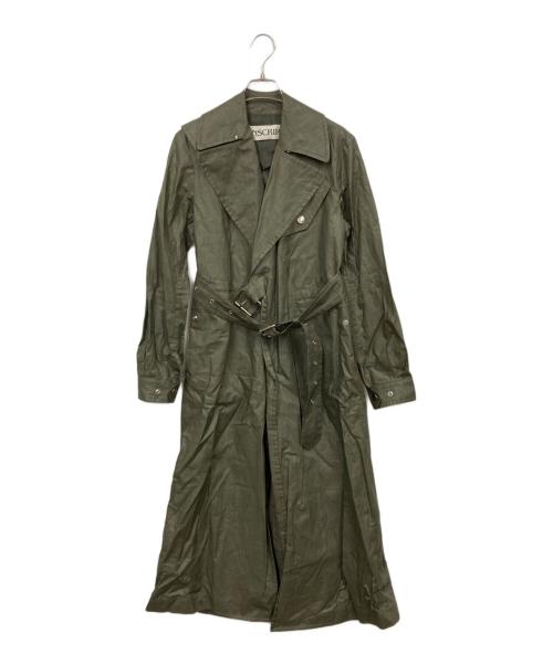 INSCRIRE（アンスクリア）INSCRIRE (アンスクリア) トレンチコート カーキ サイズ:36の古着・服飾アイテム