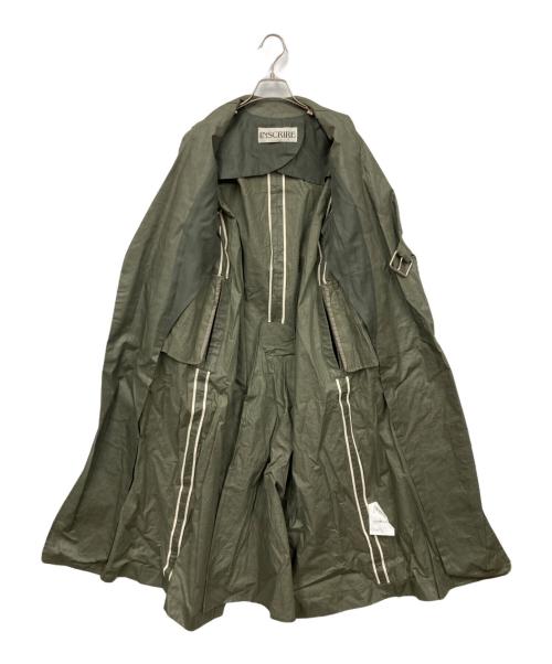 INSCRIRE（アンスクリア）INSCRIRE (アンスクリア) トレンチコート カーキ サイズ:36の古着・服飾アイテム