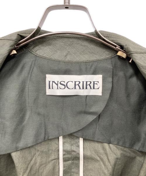INSCRIRE（アンスクリア）INSCRIRE (アンスクリア) トレンチコート カーキ サイズ:36の古着・服飾アイテム