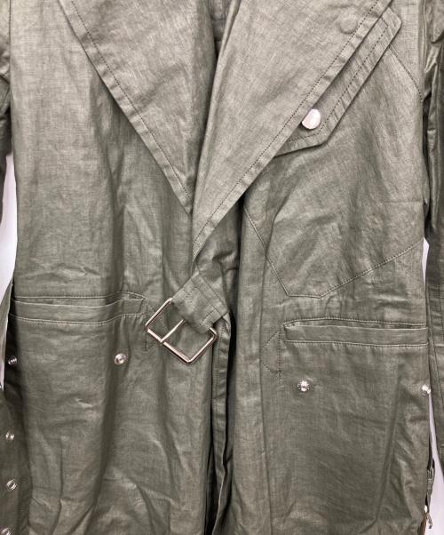 INSCRIRE（アンスクリア）INSCRIRE (アンスクリア) トレンチコート カーキ サイズ:36の古着・服飾アイテム