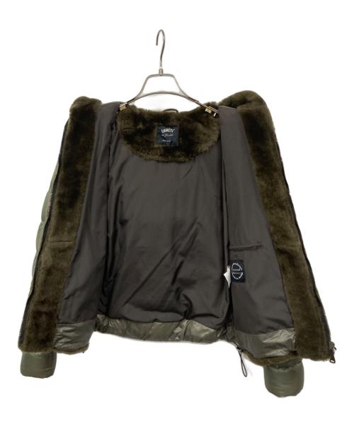 EMMETI（エンメティ）EMMETI (エンメティ) ムートンダウンジャケット グリーン サイズ:Lの古着・服飾アイテム