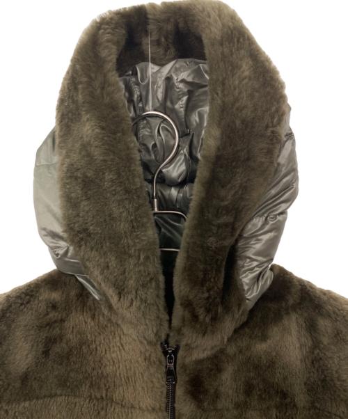 EMMETI（エンメティ）EMMETI (エンメティ) ムートンダウンジャケット グリーン サイズ:Lの古着・服飾アイテム