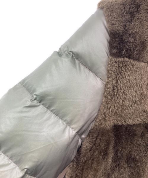 EMMETI（エンメティ）EMMETI (エンメティ) ムートンダウンジャケット グリーン サイズ:Lの古着・服飾アイテム