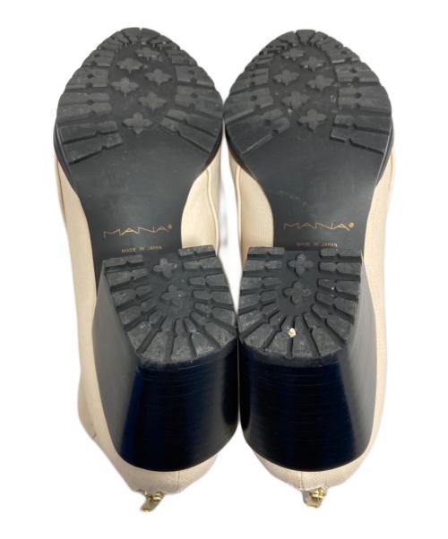 MANA（マナ）MANA (マナ) ショートブーツ ベージュ サイズ:36の古着・服飾アイテム