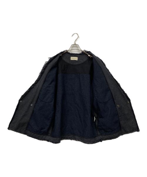 masterkey（マスターキー）masterkey (マスターキー) ノーカラージャケット ネイビー サイズ:1の古着・服飾アイテム