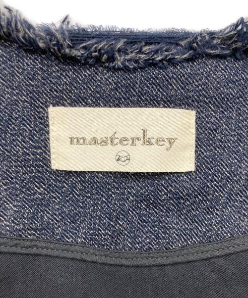 masterkey（マスターキー）masterkey (マスターキー) ノーカラージャケット ネイビー サイズ:1の古着・服飾アイテム