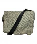 DIESELディーゼル）の古着「キルティングショルダーバッグ」｜グリーン