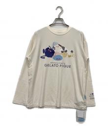 gelato pique（ジェラートピケ）の古着「ロングスリーブカットソー」｜ホワイト