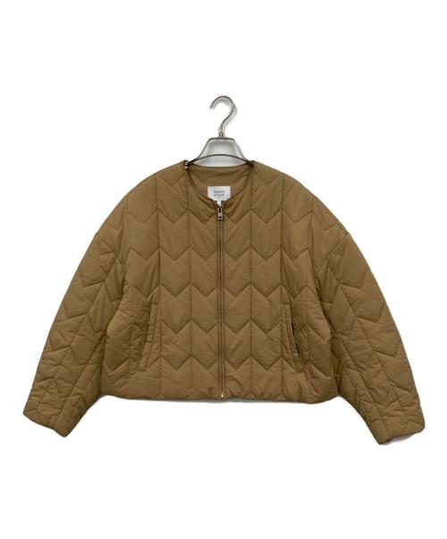 maison kitsune（メゾンキツネ）maison kitsune (メゾンキツネ) キルテッド ジャケット ベージュ サイズ:Ｓの古着・服飾アイテム