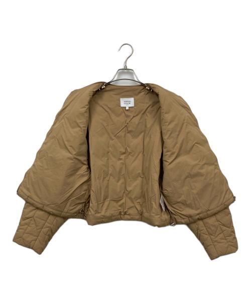 maison kitsune（メゾンキツネ）maison kitsune (メゾンキツネ) キルテッド ジャケット ベージュ サイズ:Ｓの古着・服飾アイテム