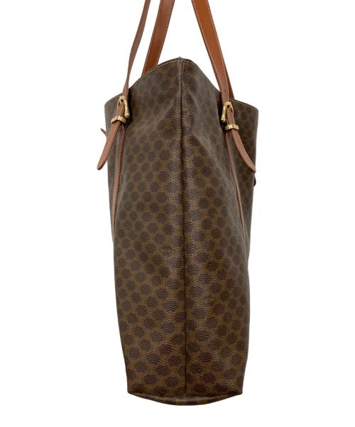 CELINE（セリーヌ）CELINE (セリーヌ) マカダム柄トートバッグ ブラウンの古着・服飾アイテム