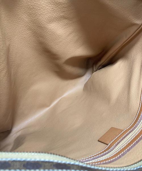 CELINE（セリーヌ）CELINE (セリーヌ) マカダム柄トートバッグ ブラウンの古着・服飾アイテム