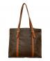 CELINE (セリーヌ) マカダム柄トートバッグ ブラウン：12000円