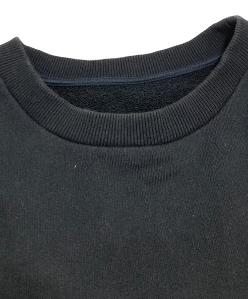 MM6 Maison Margiela（エムエムシックスメゾンマルジェラ）MM6 Maison Margiela (エムエムシックスメゾンマルジェラ) ロゴ ワイド スウェット ブラック サイズ:XSの古着・服飾アイテム