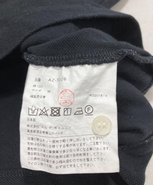 PLAY COMME des GARCONS（プレイコムデギャルソン）PLAY COMME des GARCONS (プレイコムデギャルソン) ポロシャツ ブラック サイズ:Mの古着・服飾アイテム