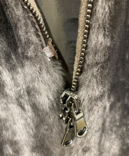 EMMETI（エンメティ）EMMETI (エンメティ) ムートンダウンベスト ブラウン サイズ:40の古着・服飾アイテム