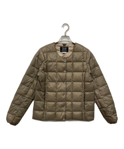 TAION（タイオン）TAION (タイオン) ダウンジャケット ベージュ サイズ:Lの古着・服飾アイテム