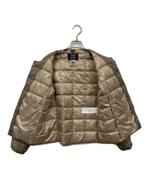 TAION（タイオン）TAION (タイオン) ダウンジャケット ベージュ サイズ:Lの古着・服飾アイテム