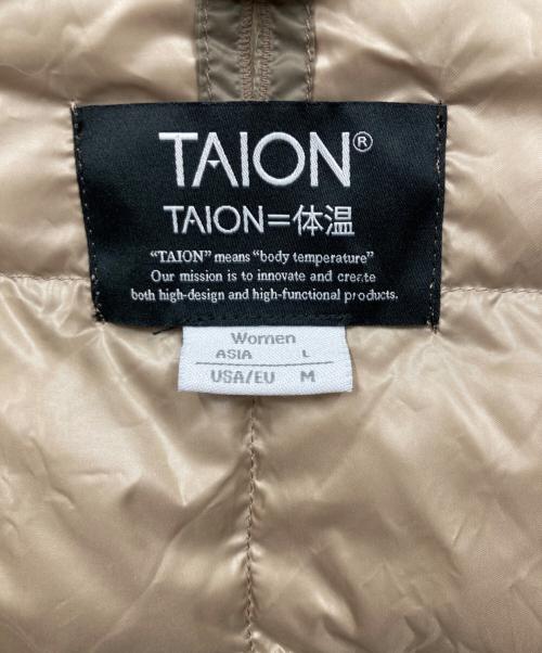 TAION（タイオン）TAION (タイオン) ダウンジャケット ベージュ サイズ:Lの古着・服飾アイテム