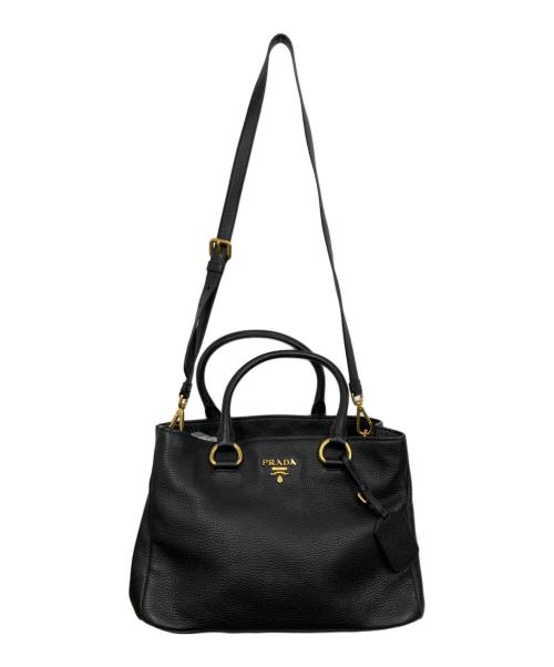 PRADA（プラダ）PRADA (プラダ) 2wayハンドバッグ ブラックの古着・服飾アイテム