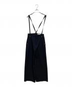 ）の古着「ポリエステルレーヨンサロペパンツ」｜ネイビー