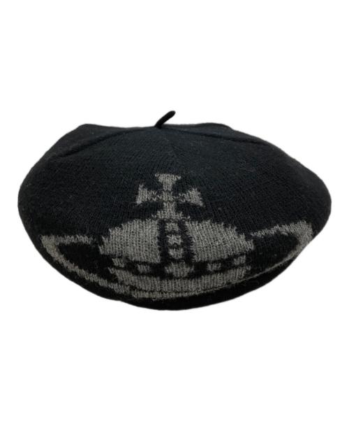 Vivienne Westwood（ヴィヴィアンウエストウッド）Vivienne Westwood (ヴィヴィアンウエストウッド) ベレー帽 ネイビーの古着・服飾アイテム