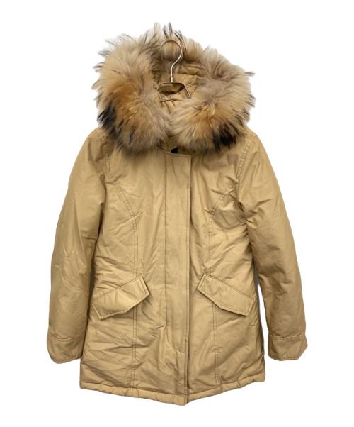 WOOLRICH（ウールリッチ）WOOLRICH (ウールリッチ) ダウンファージャケット ベージュ サイズ:Mの古着・服飾アイテム