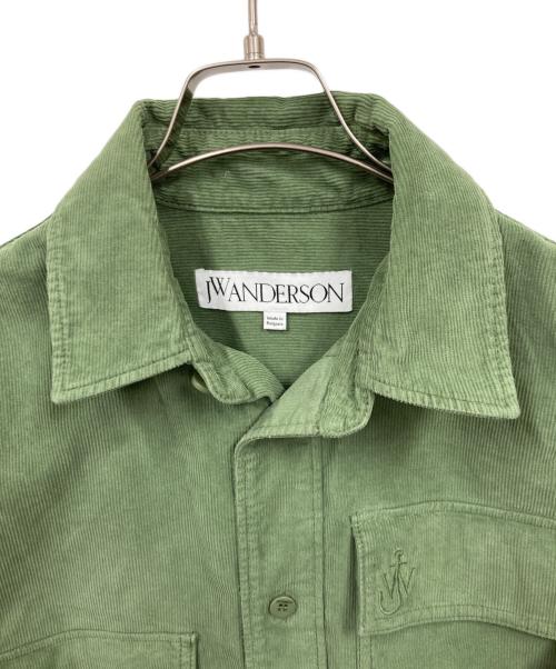 J.W.ANDERSON（ジェイダブリューアンダーソン）J.W.ANDERSON (ジェイダブリューアンダーソン) コーデュロイシャツ グリーン サイズ:Sの古着・服飾アイテム