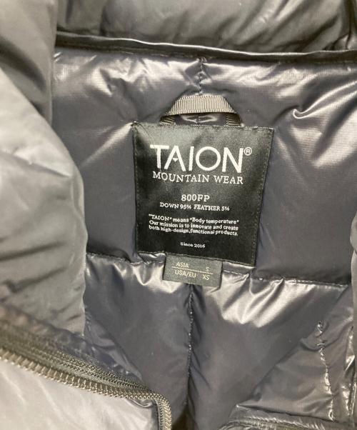 TAION（タイオン）TAION (タイオン) ダウンベスト ブラック サイズ:Sの古着・服飾アイテム