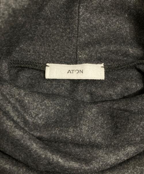 ATON（エイトン）ATON (エイトン) MERINO COLLEGE JERSEY | タートルネックプルオーバー グレー サイズ:02の古着・服飾アイテム