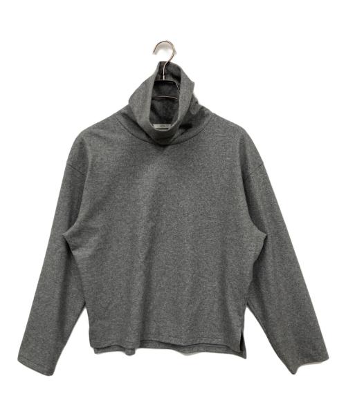 ATON（エイトン）ATON (エイトン) MERINO COLLEGE JERSEY | タートルネックプルオーバー グレー サイズ:02の古着・服飾アイテム