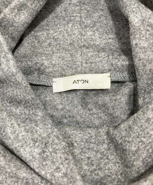 ATON（エイトン）ATON (エイトン) MERINO COLLEGE JERSEY | タートルネックプルオーバー グレー サイズ:02の古着・服飾アイテム