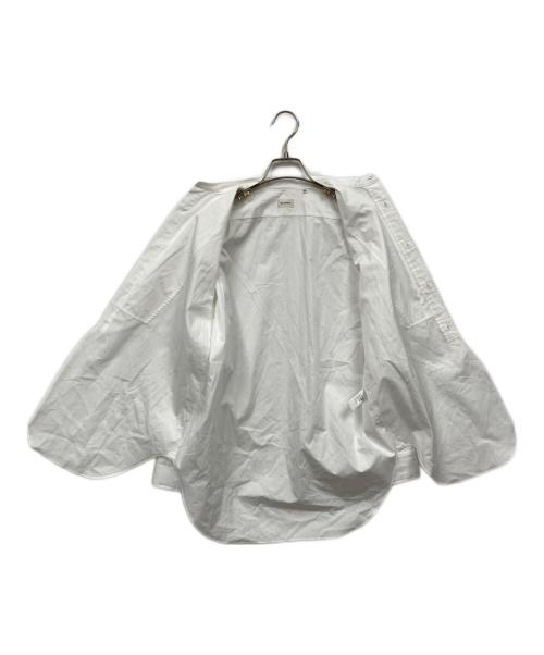 BLAMINK（ブラミンク）BLAMINK (ブラミンク) コットン バンドカラーシャツ ホワイト サイズ:36の古着・服飾アイテム