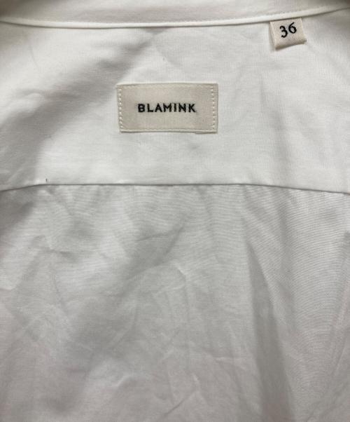 BLAMINK（ブラミンク）BLAMINK (ブラミンク) コットン バンドカラーシャツ ホワイト サイズ:36の古着・服飾アイテム