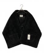 hauntハウント）の古着「SHORT BOA STOLE」｜ブラック