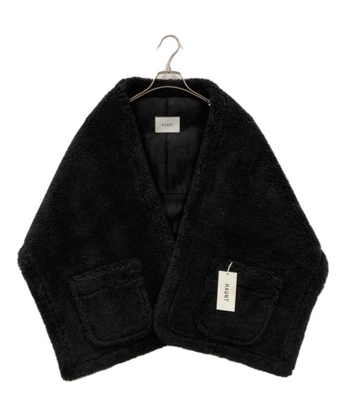 haunt（ハウント）haunt (ハウント) SHORT BOA STOLE ブラック 未使用品の古着・服飾アイテム