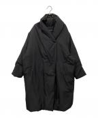 mizuiro-indミズイロインド）の古着「ドレープライトダウンコート」｜ブラック
