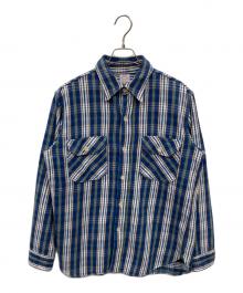 WAREHOUSE（ウエアハウス）の古着「チェックシャツ」｜ブルー