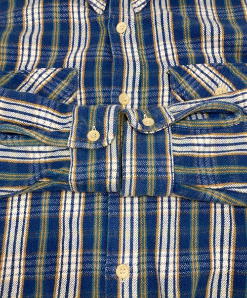 WAREHOUSE（ウエアハウス）WAREHOUSE (ウエアハウス) チェックシャツ ブルー サイズ:16の古着・服飾アイテム