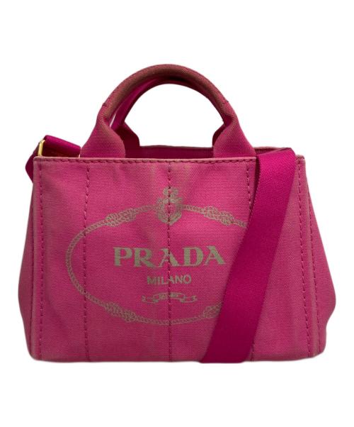 PRADA（プラダ）PRADA (プラダ) カナパ2wayミニトートバッグ ピンクの古着・服飾アイテム
