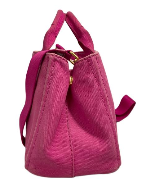 PRADA（プラダ）PRADA (プラダ) カナパ2wayミニトートバッグ ピンクの古着・服飾アイテム