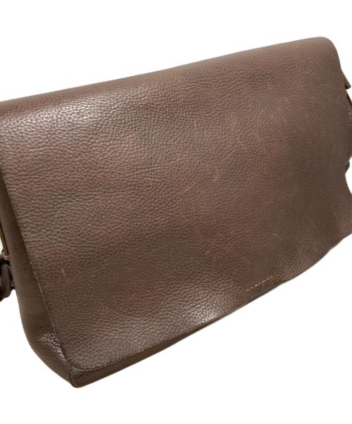 dan genten（ダン ゲンテン）dan genten (ダン ゲンテン) レザーショルダーバッグ ブラウンの古着・服飾アイテム