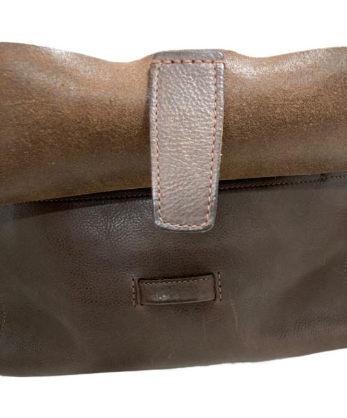 dan genten（ダン ゲンテン）dan genten (ダン ゲンテン) レザーショルダーバッグ ブラウンの古着・服飾アイテム